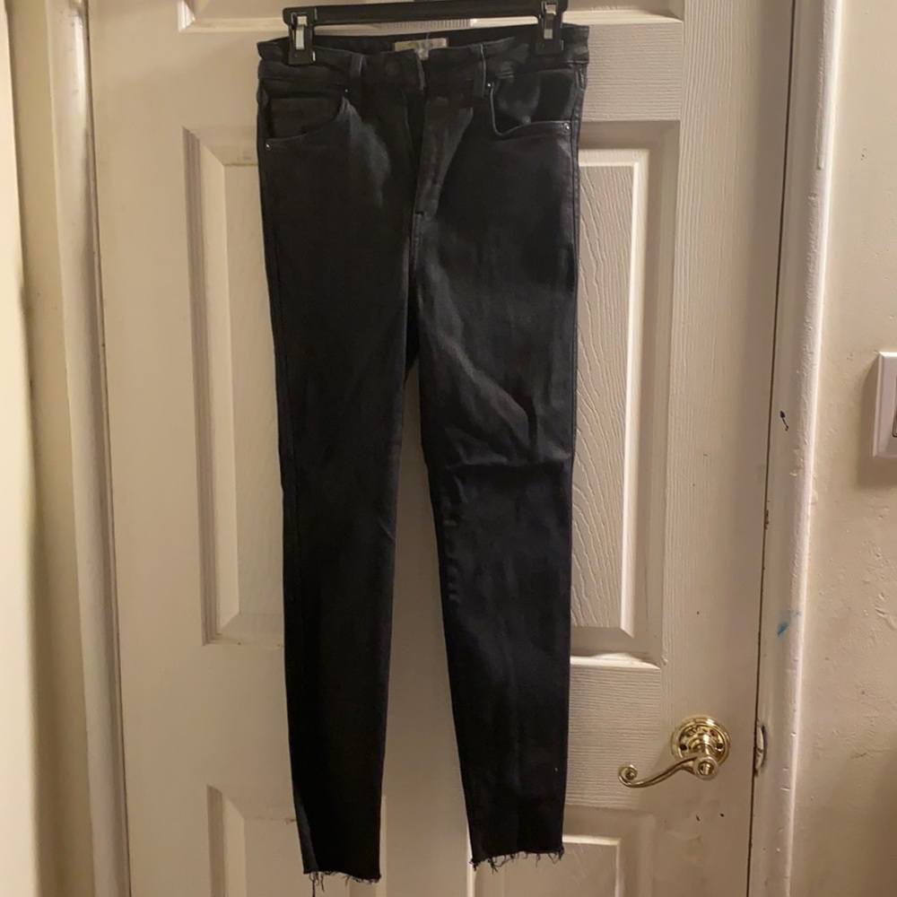Free People Raw High Rise Jegging Coated